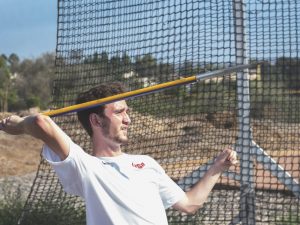 Traveling abroad: Senior javelin thrower Cody Jones traveled to the summer Paralympic Games in Rio de Janeiro to compete for a medal in the Javelin throw. Photo by Brady Mickelson--Staff Photographer