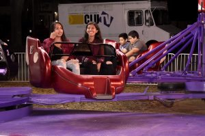 Fun and games : The Sizzler ride featured at the Homecoming Carnival. Photo by Aliyah Navarro - Photojournalist